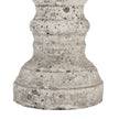 close-up of the turned base and stone texture