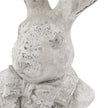 Close-up of the hare's textured stone-effect face