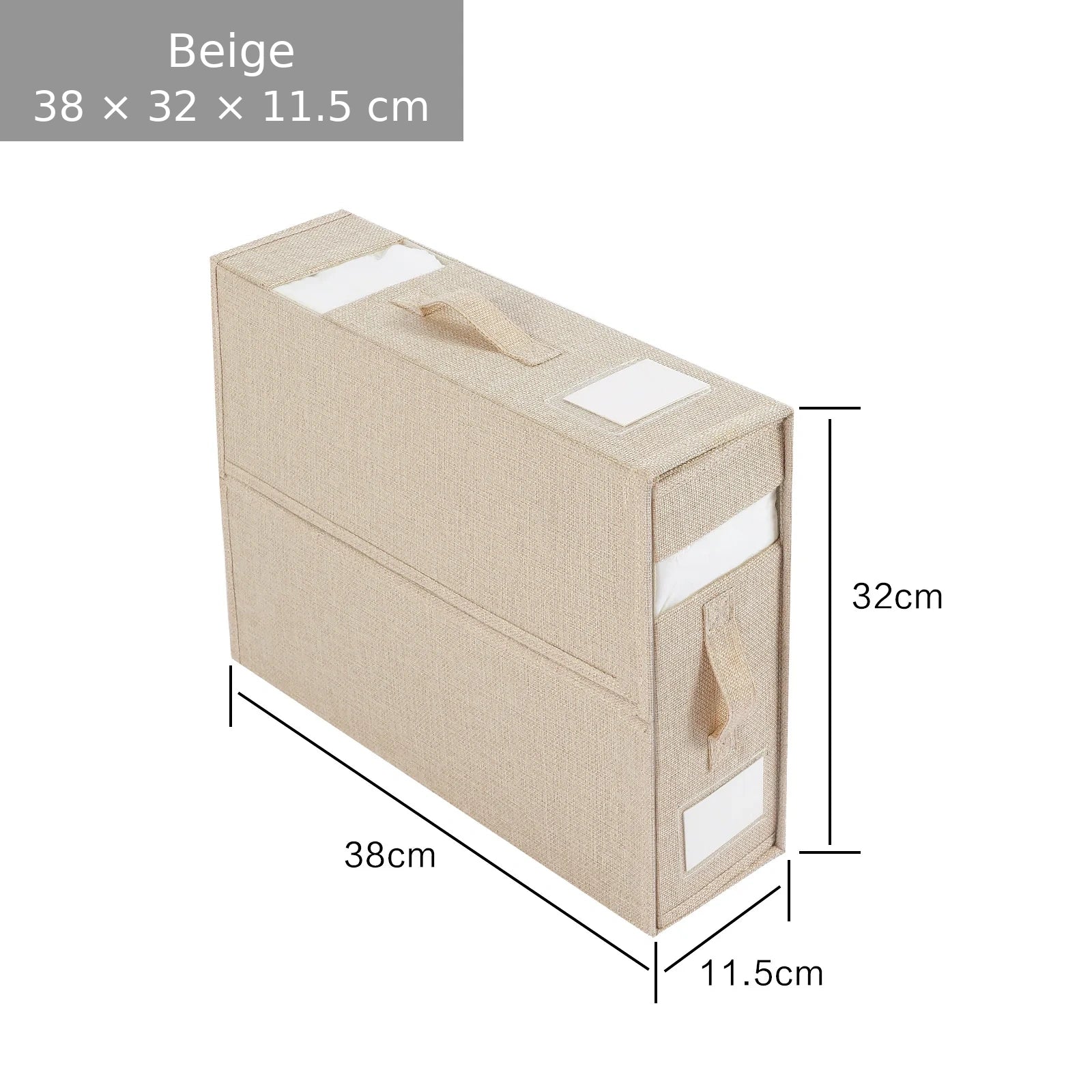 Fabric Bedding Storage Box Set for Closet (4 Pieces)