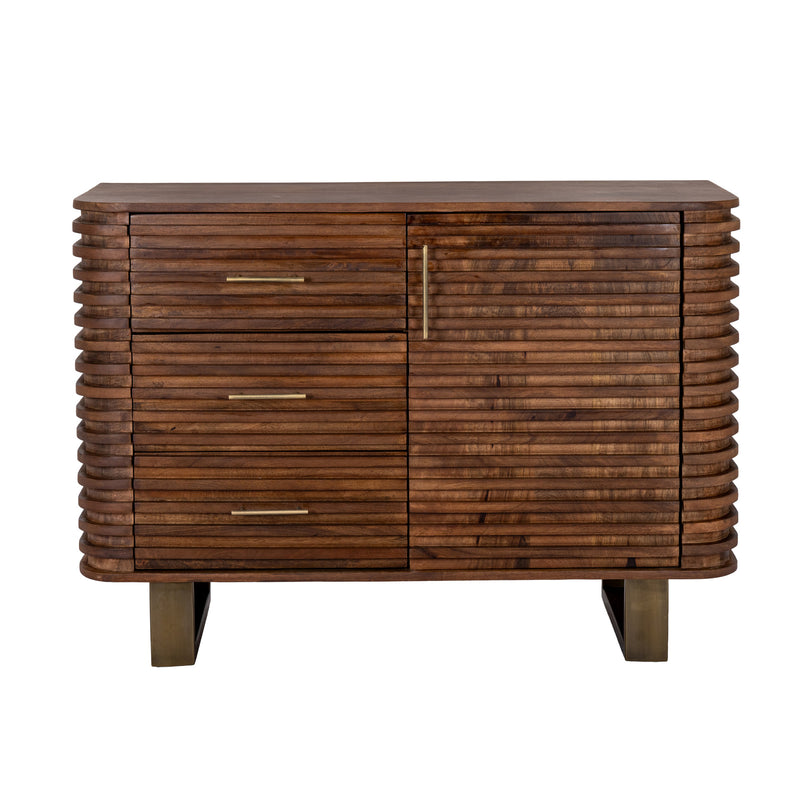 Strata three-drawer sideboard from the front