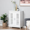 White bathroom floor cabinet – image 10