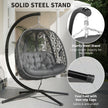 Double hanging egg chair – image 8