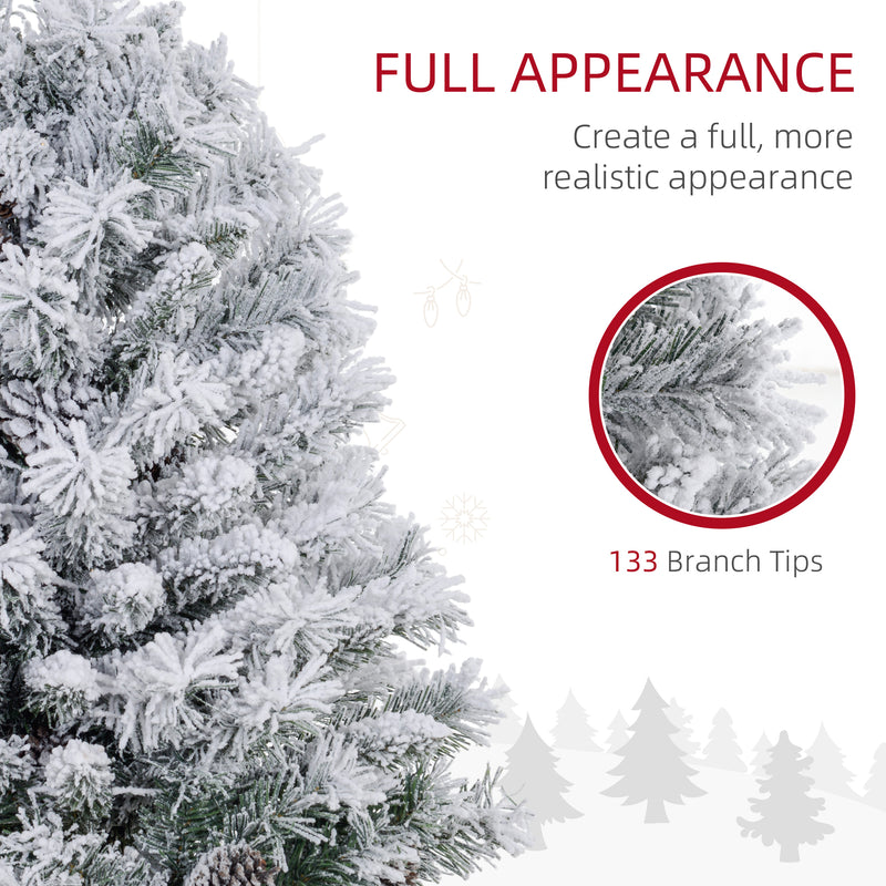 3ft pre-lit snowy tabletop Christmas tree – image 6