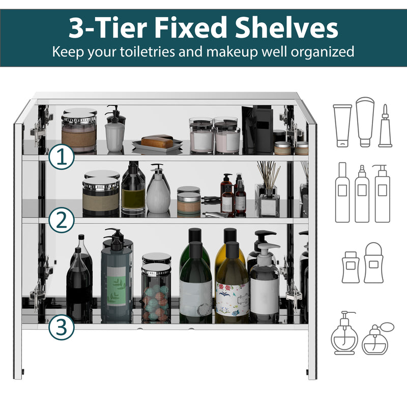 Stainless steel mirror cabinet – image 6