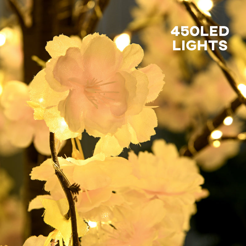 Close-up of warm white LED lights