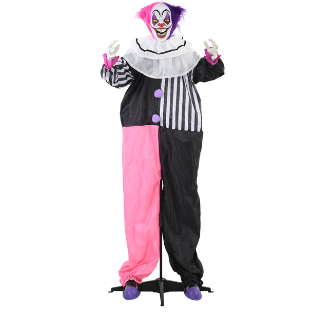 173cm Animated Laughing Clown with Glowing Red Eyes – image 1 of 9