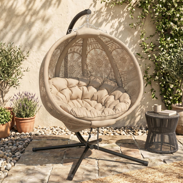 Round hanging egg chair – image 2
