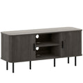 TV Stand Cabinet for TVs up to 55 Inches, TV Unit with Storage Shelves and Cupboard for Living Room, Grey