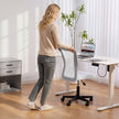 Vinsetto Mesh Office Chair Armless Swivel Executive Computer Desk Chair Adjustable Height Wheels White – view 7