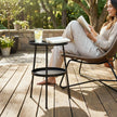 2-tier round garden side table black – image 9