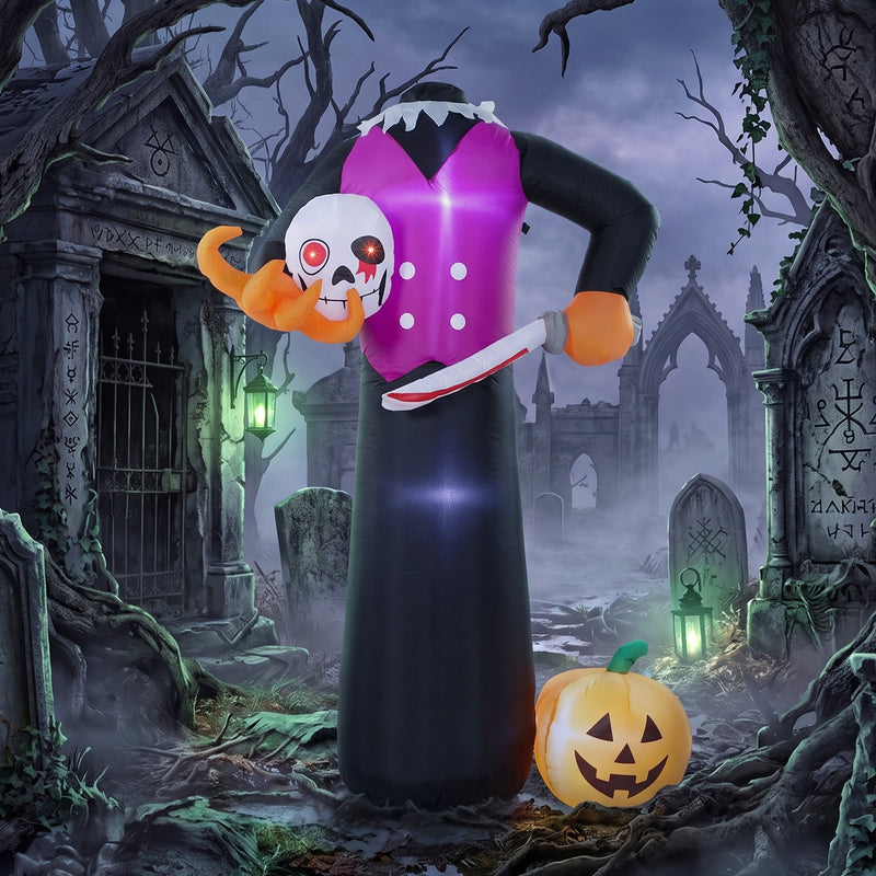 6ft Inflatable Headless Skeleton with LED Lights – image 2 of 9