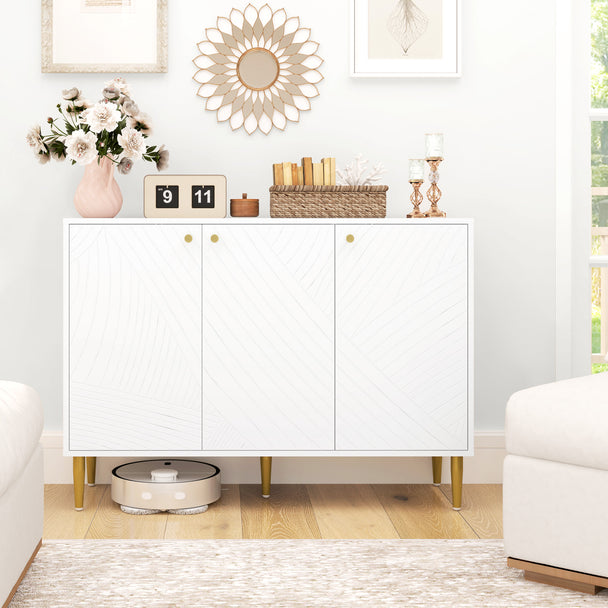 White & gold sideboard – image 2