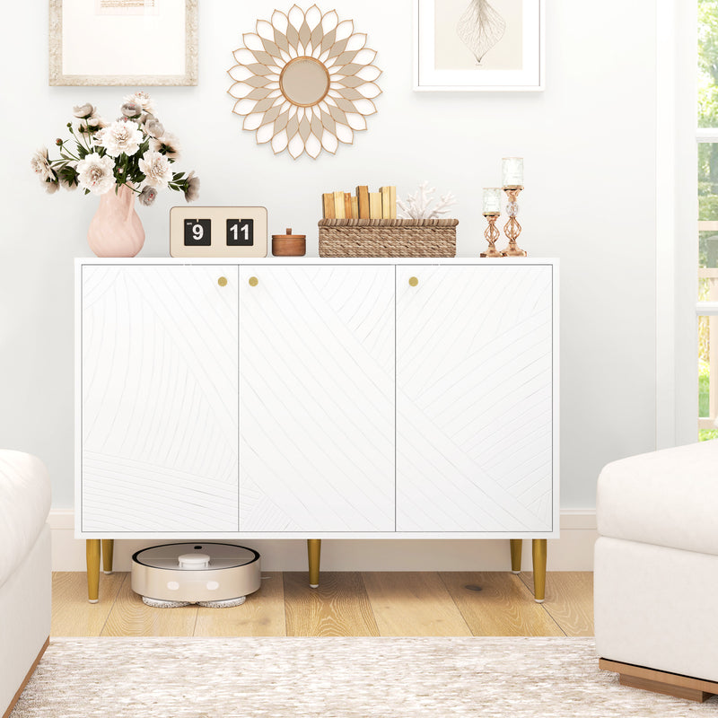 White & gold sideboard – image 2
