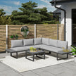 Reclining corner sofa set – image 2