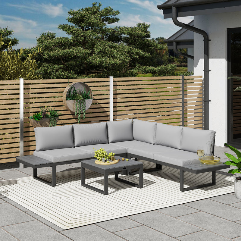 Reclining corner sofa set – image 2