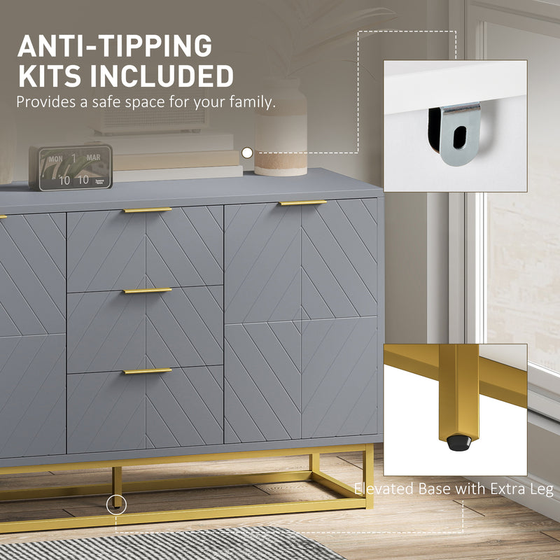 120 cm grey sideboard – image 8