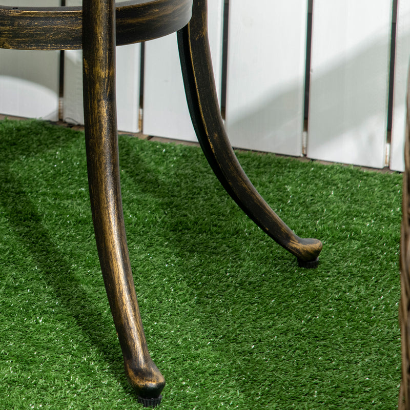 Bronze cast aluminium side table – image 9