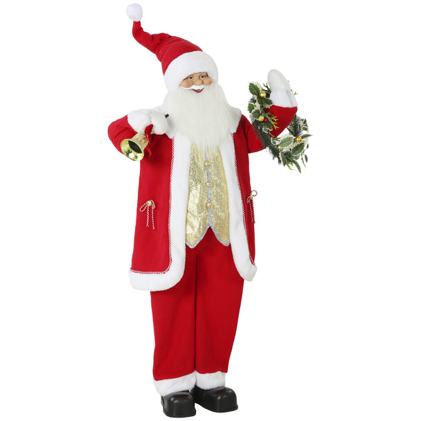 5ft Singing Santa on a white background