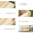 Fir wood storage bench – image 6