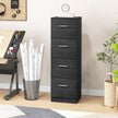 Black 4-drawer lockable filing cabinet – image 10