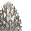 Close-up of the tall silver pinecone scales