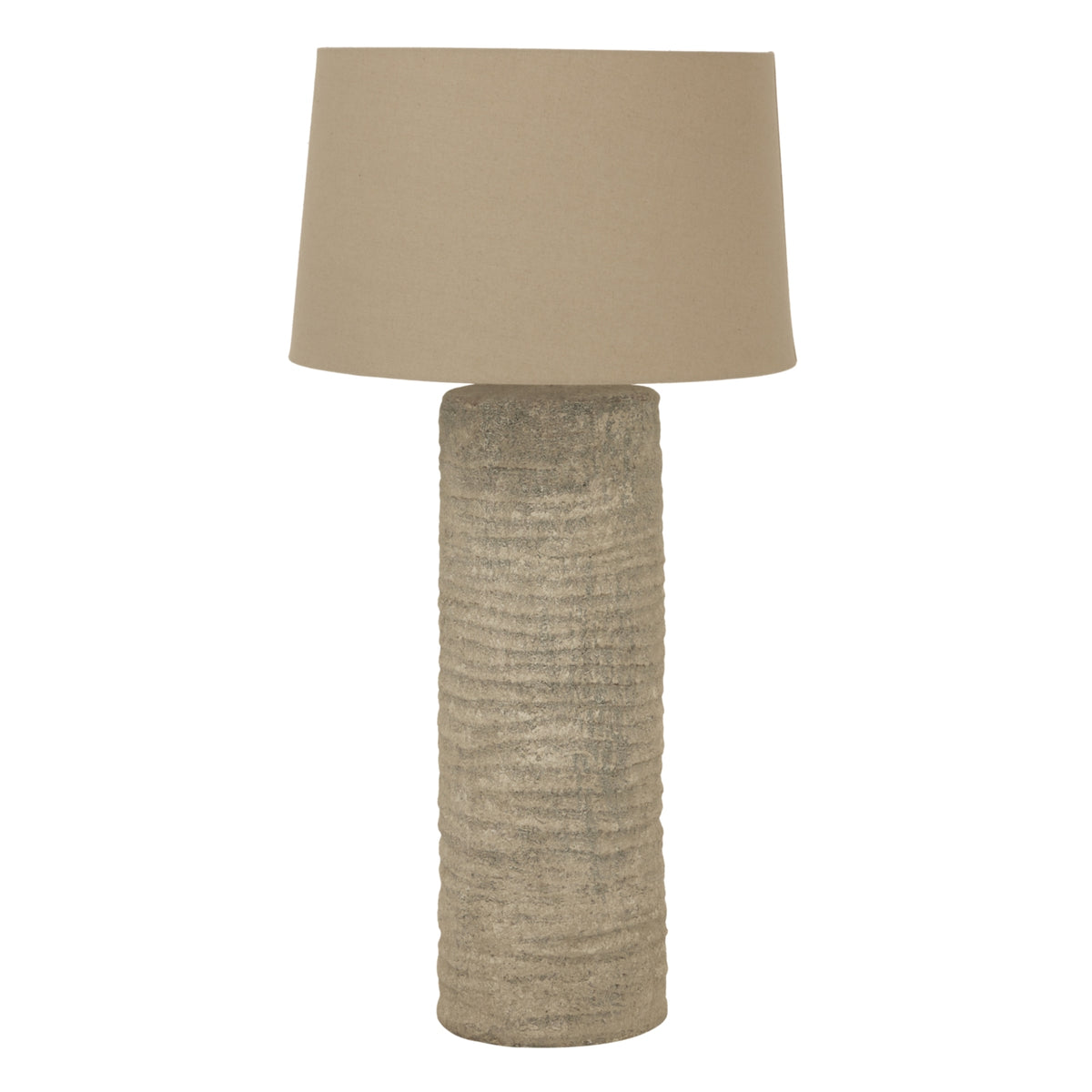 Tall Tuscan Grey Ceramic Table Lamp – 83cm, product view