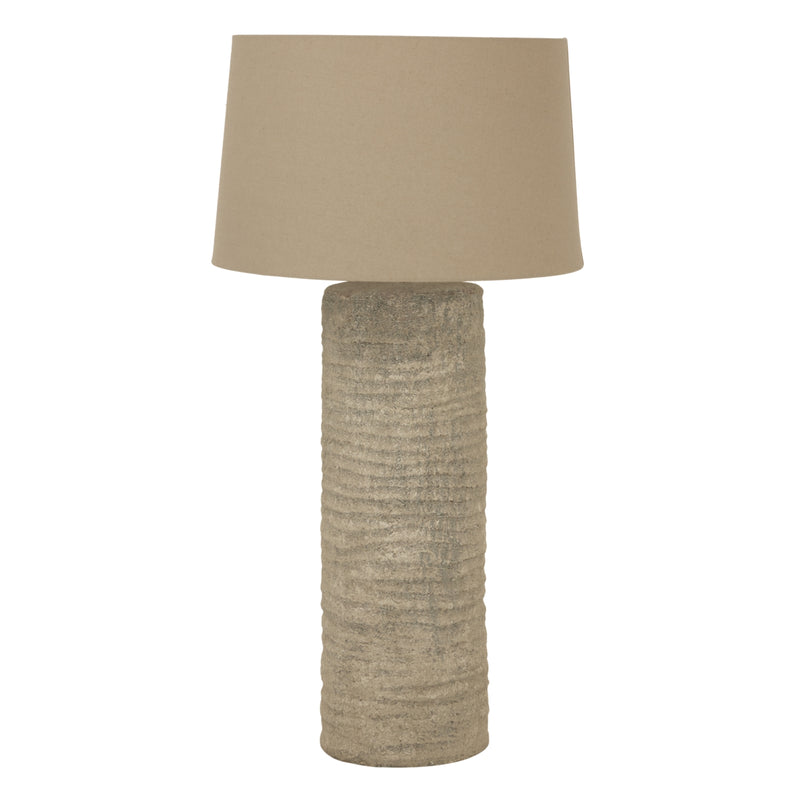 Tall Tuscan Grey Ceramic Table Lamp – 83cm, product view