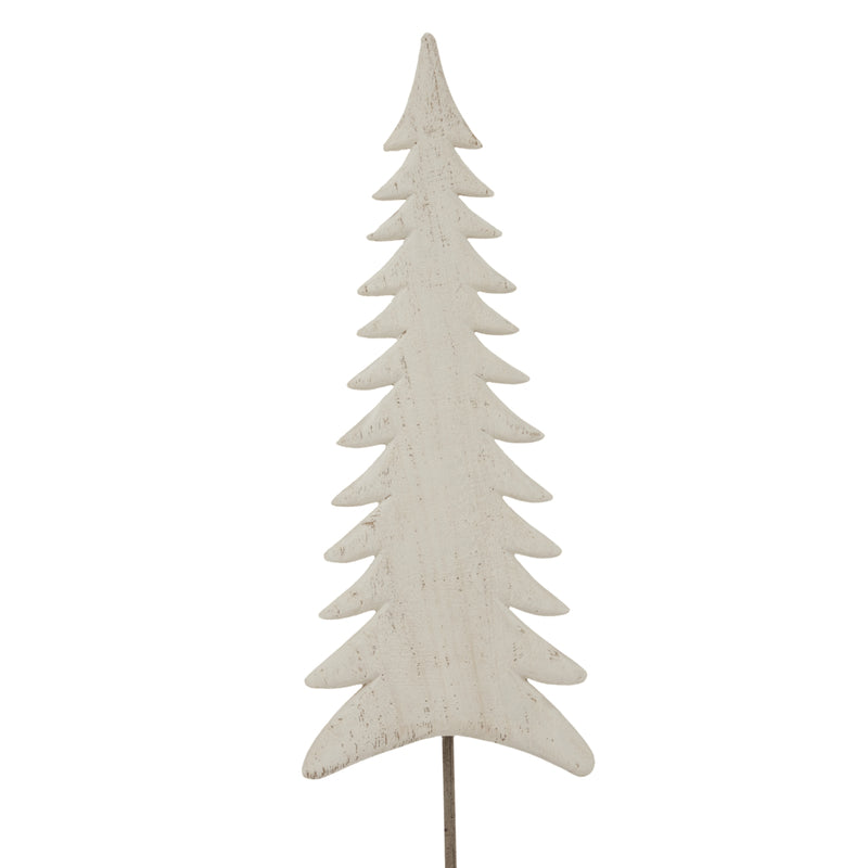Whitewashed tree shape from the front