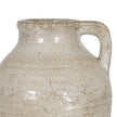 Close-up of the ribbed body and crackle glaze