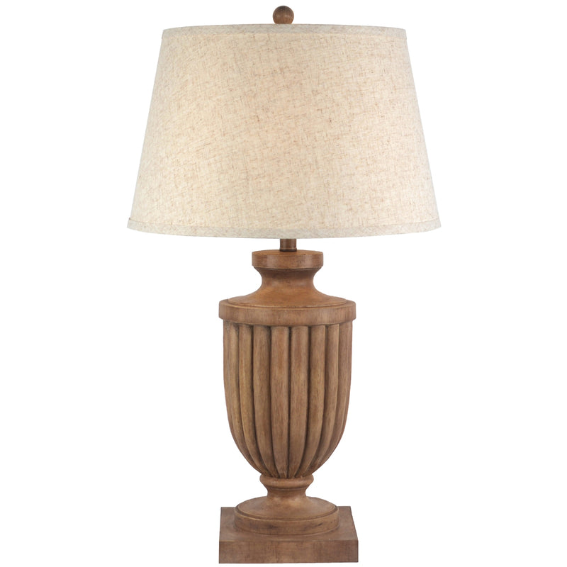 Tassora Table Lamp with Edged Linen Shade – 75cm, product view