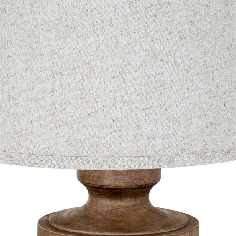 Tassora Table Lamp with Edged Linen Shade – 75cm, additional product view 3