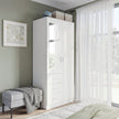 White mirrored wardrobe – image 2