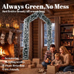 9ft snow-flocked Christmas tree arch – image 4