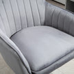 Velvet tub office chair – grey – image 9