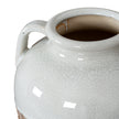 Close-up of the opening and pale crackle glaze