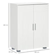 White bathroom floor cabinet – image 3
