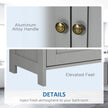 Light grey farmhouse under sink cabinet – image 6