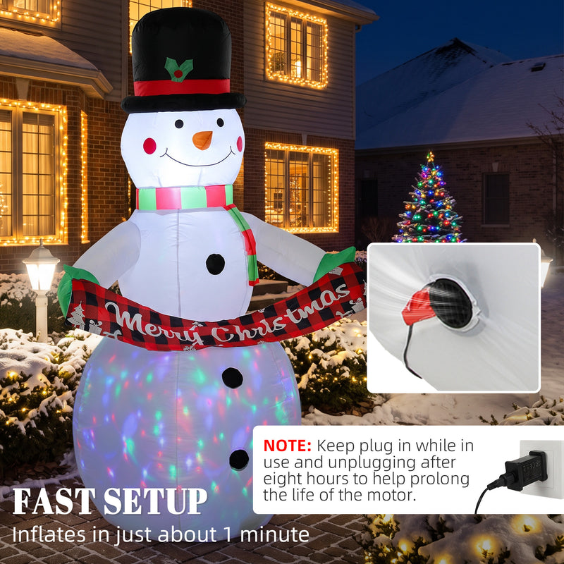 Built-in fan used to inflate the Christmas display