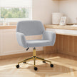 HOMCOM Faux Fur Rabbit Chair - Grey – view 9