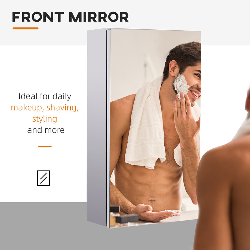 Compact steel mirror cabinet – image 4