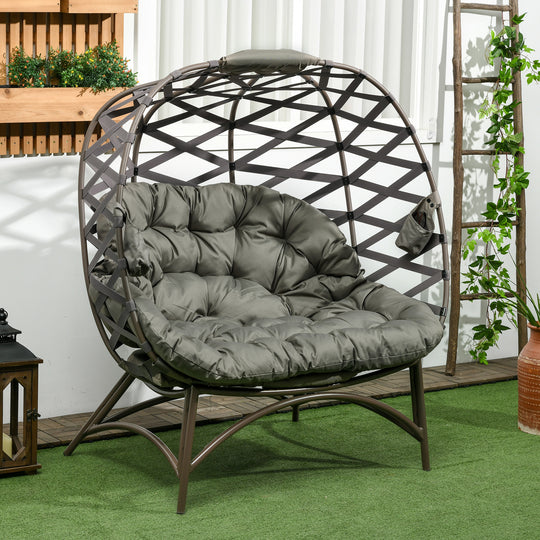 2-seater folding egg chair – image 2