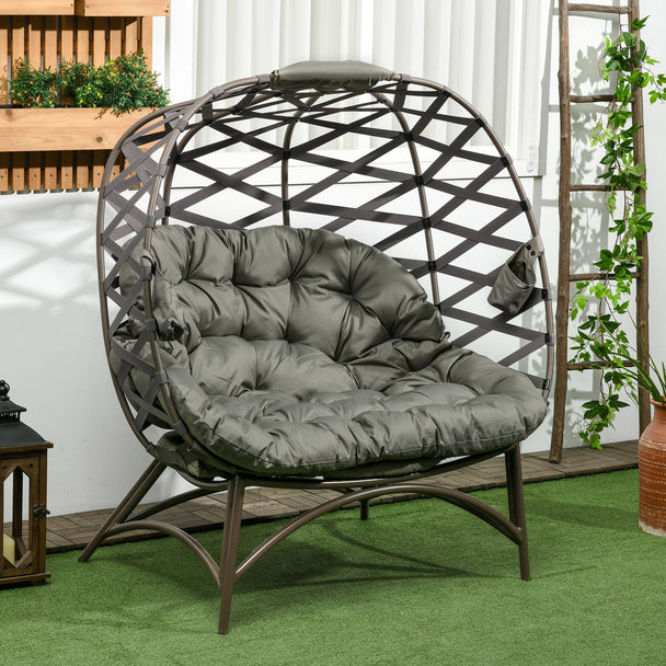 2-seater folding egg chair – image 2