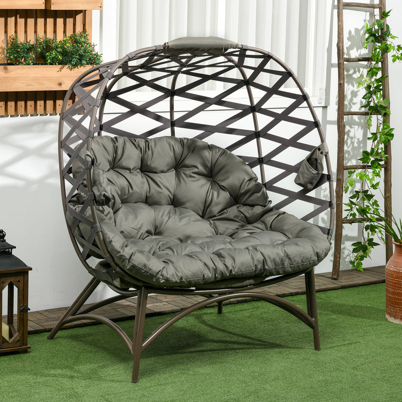 2-seater folding egg chair – image 2