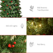 7ft pre-lit pencil Christmas tree – image 8