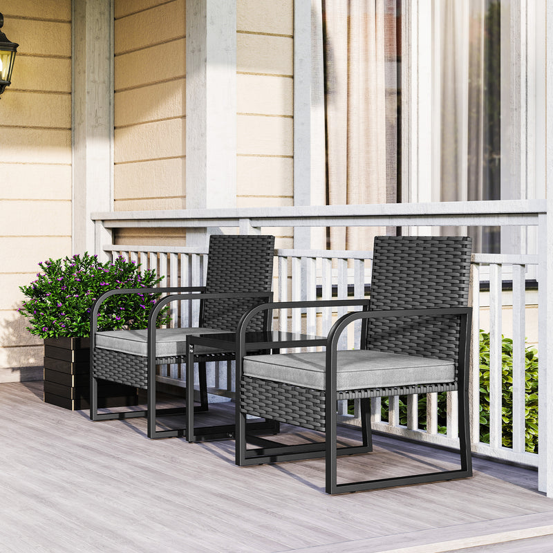 3-piece rattan bistro set – image 10