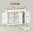 White rubberwood-top sideboard – image 3