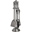 Antique pewter companion set from the other side