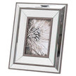 Tristan mirrored and wood 5x7 photo frame, front view