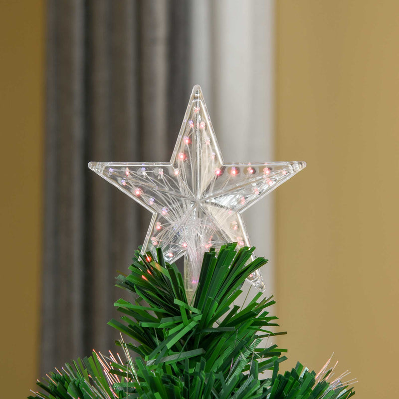 4ft fibre optic Christmas tree with star topper – image 9