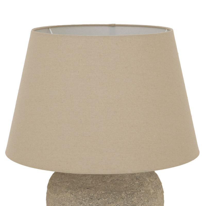 Tuscan Grey Ceramic Table Lamp – 40cm, additional product view 2